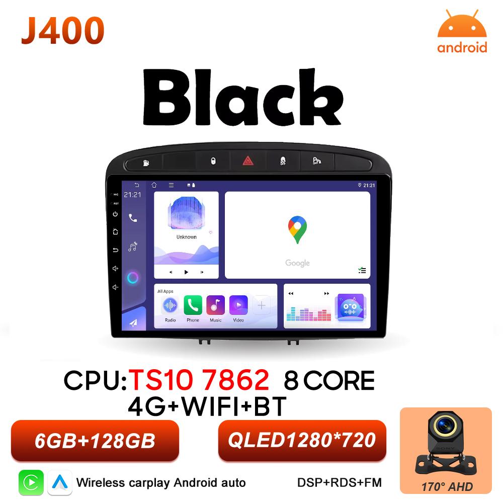 Android 16 Carplay For Peugeot 308 308SW 408 2007 2008 2009 2010 2011 - 2020 Multimedia Player Bluetooth DVD 2k Touch Screen 5G