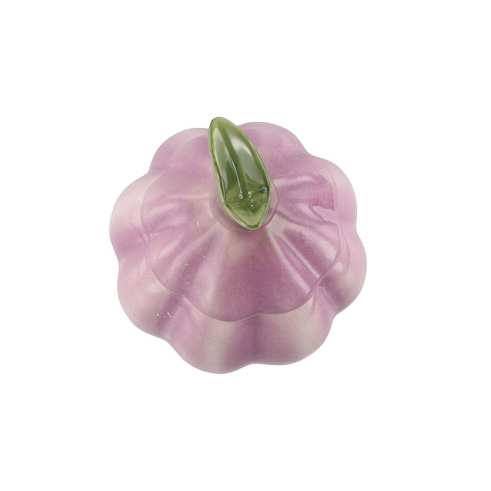 

Jar with Lid Rings Storage Container Garlic Shape Jewelry Display Organizer Home Decoration фіолетовий