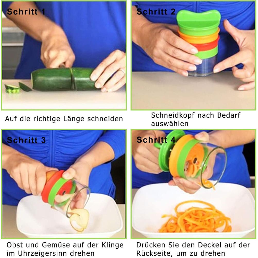 Hand Spiral Cutter Vegetable Kitchen Gadgets for Vegetable Spaghetti Carrot Cucumber Potato Noodles