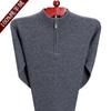 Brand Men's Thick Cashmere Half-Zip Sweater 2025 Autumn/Winter Collection - Warm, Middle-Aged Style Jumper