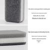 Grey Double-Sided Sponge Scourer for Kitchen & Dishwashing: Three-Layer Pot Scrubber