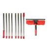Manual Window Squeegee Cleaning Kit with Extension Pole Long Pole Stainless Steel Chenille Cloth Glass Wiper Scrubber