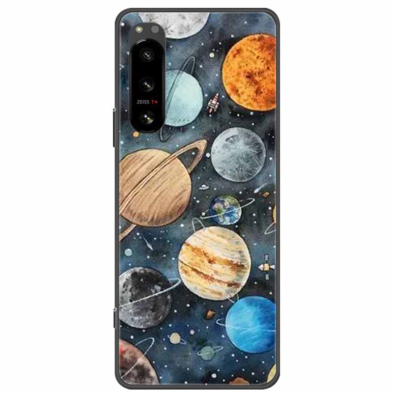 Pro Sony Xperia 5 / 5 II / 5 III Pouzdro TPU Měkký Silikon Nárazuvzdorná Pouzdra pro Sony Xperia 5 III Kryt Telefonu 5II 5III Vlk Lvi