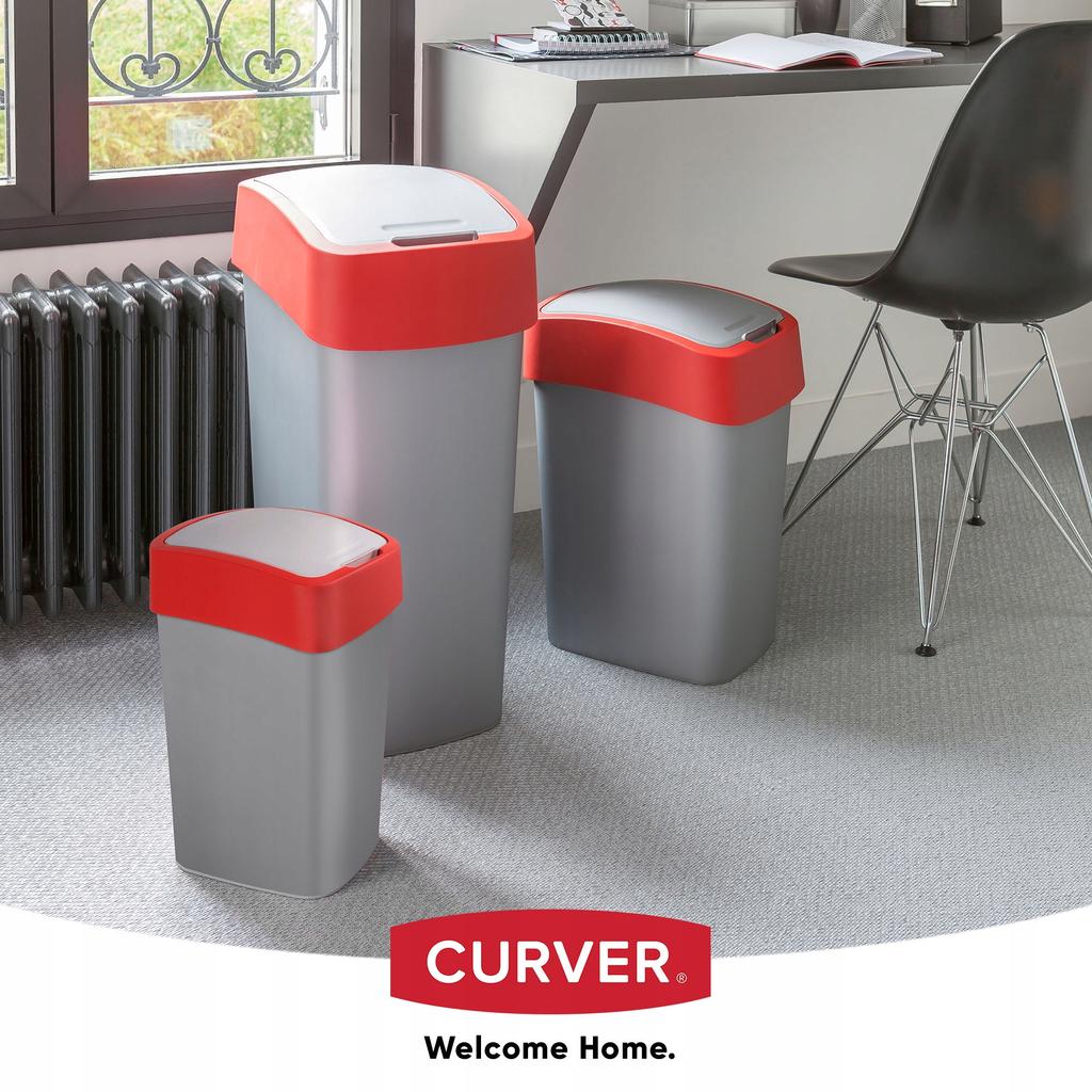 CURVER Koš na odpadky Nádoba 25 L Červená