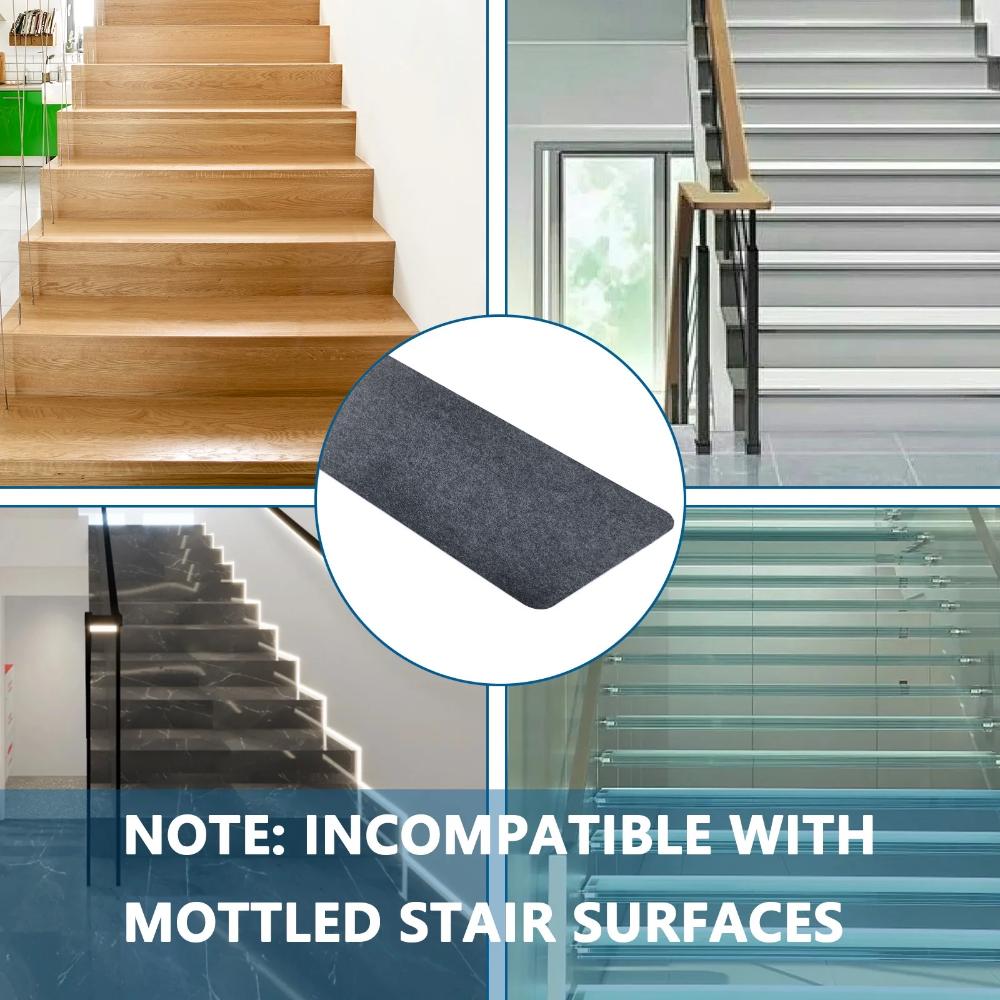 6/12Pcs Soft Stair Tread Carpets Mats Self-Adhesive Non-Slip Water Absorption Stair Carpet Mats Safety Mute Floor Protector Rugs