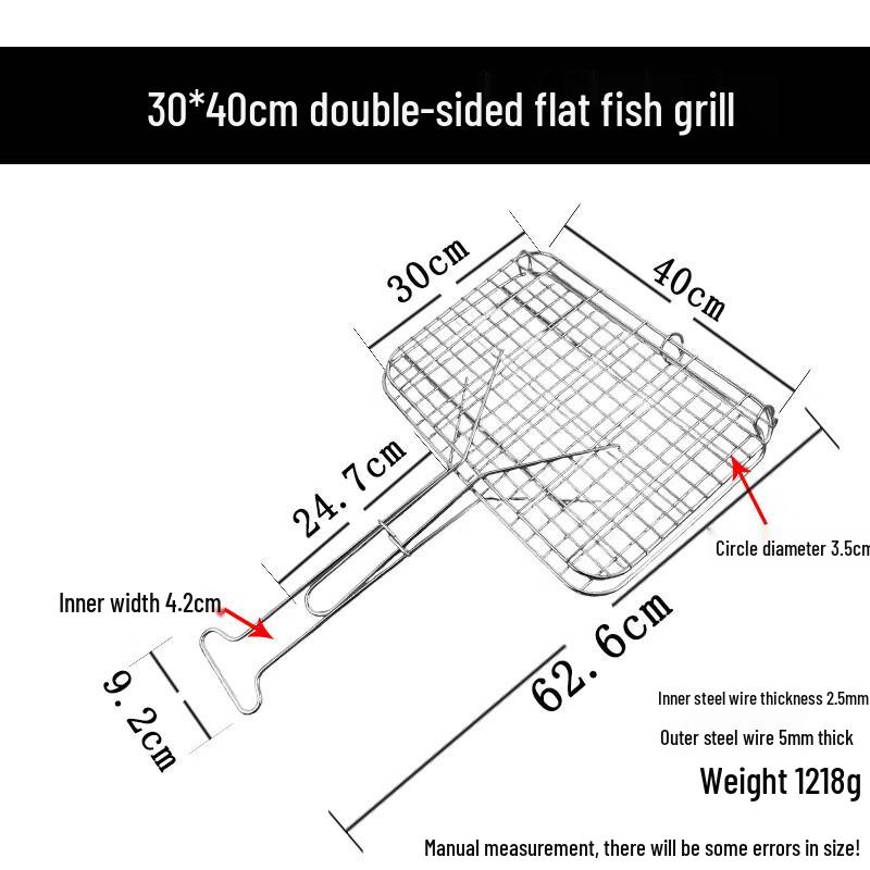 Heavy-Duty BBQ Grill Baskets & Clips