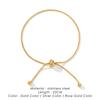 Korean Adjustable Stainless Steel Bracelet for Women Girls Men High Quality Design Gold Color Snake Chain Jewelry