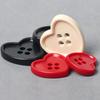 10Pcs Heart Shape Plastic Buttons for Needlework Sewing DIY Sewing Accessories Decorative Craft Supplies Clothing Sweater Button