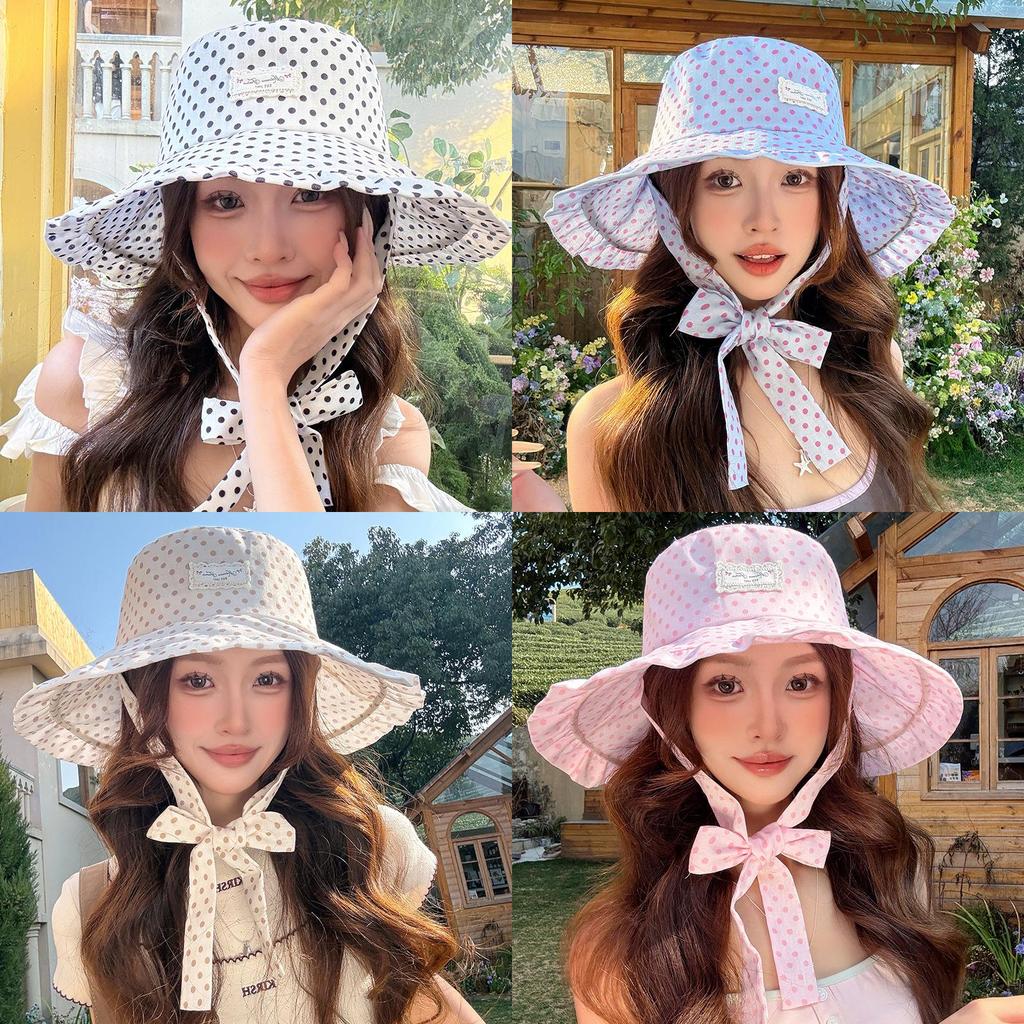Starry Embroidered Fisherman Cap With Large Brim For Casual Sun Shield