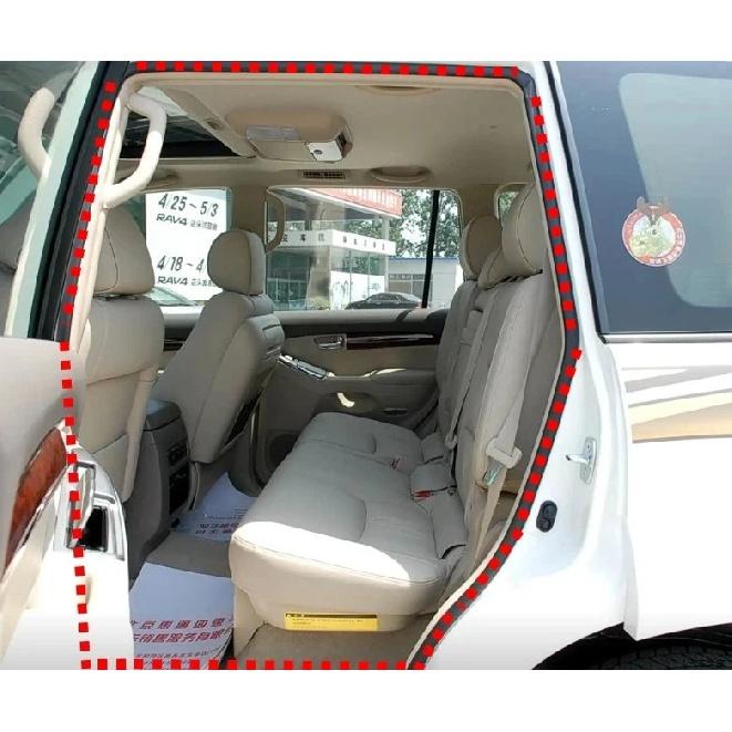 1 Piece Black for Lexus GX470 Rain Weatherstrip for Door Frame for Land Cruiser Prado LCP120 2003-2009