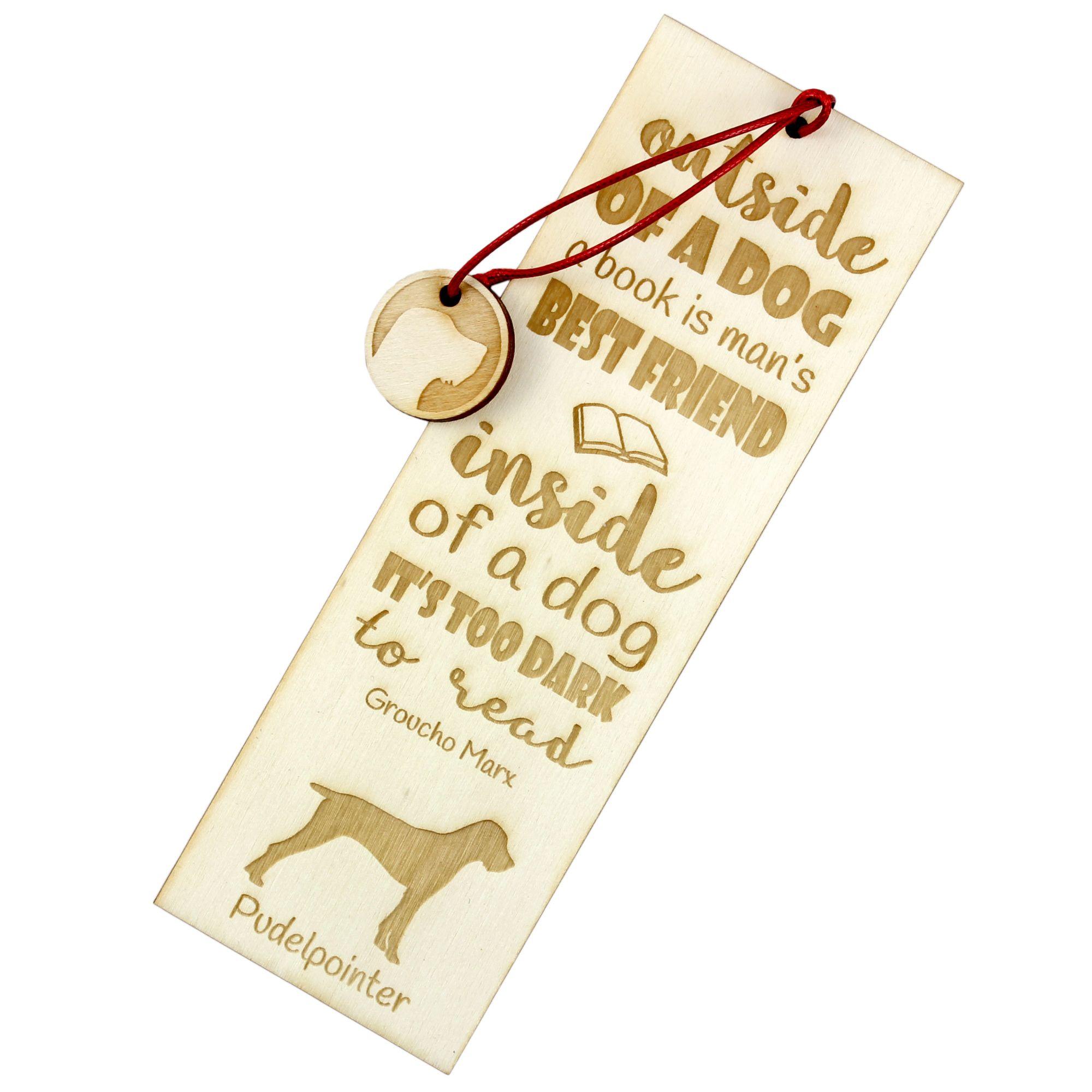 

Pudelpointer - dog bookmark, personalized bookmark, gift for bookworm from Art-Dog brand