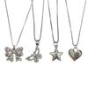Love Heart/Butterfly/Star Necklace Geometric Pendant Clavicle Chain Adjsuatble Neckwear Fashionable Jewelry Pieces