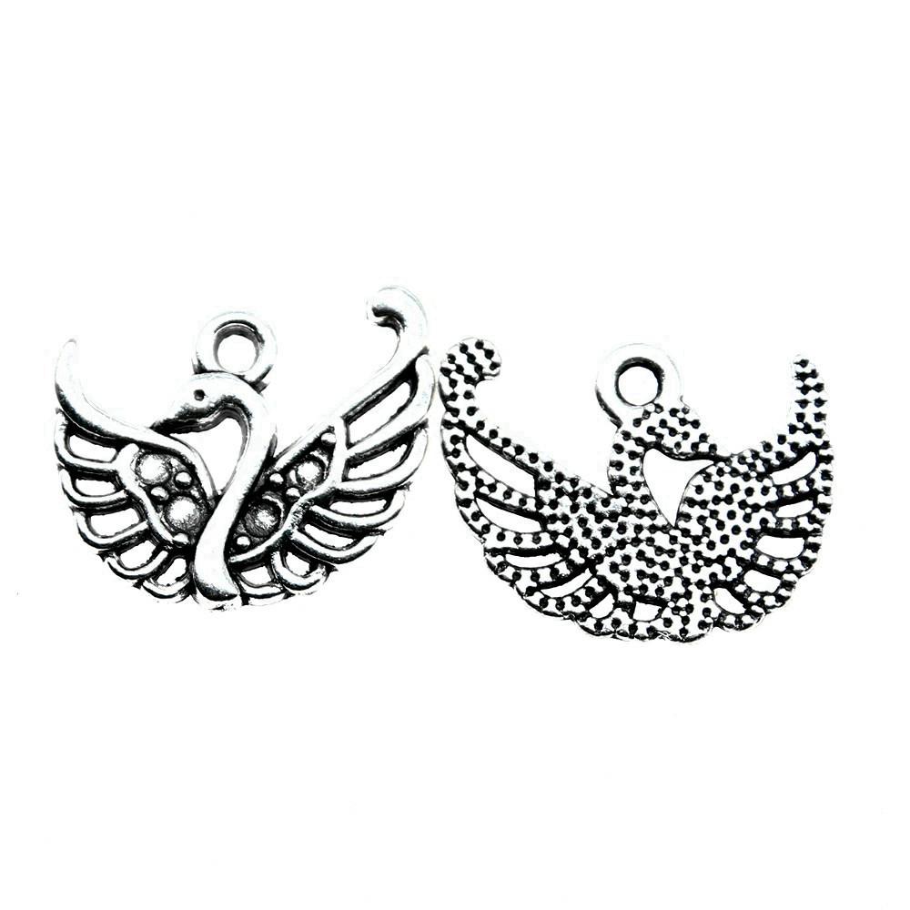 Flamingo Charms Antique Alloy Pendants For Bird Themed Jewelry Making