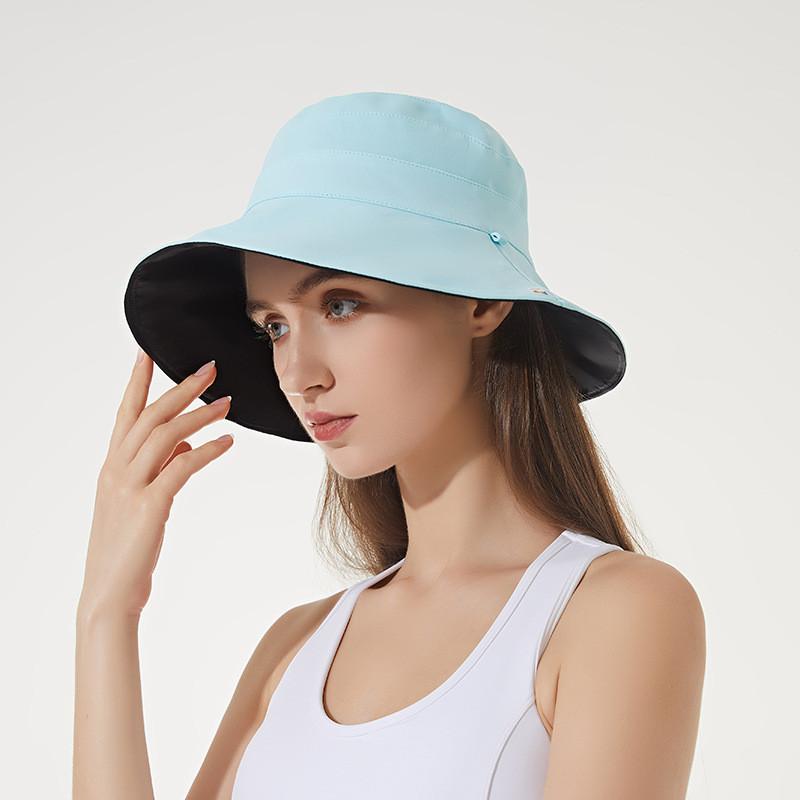 Ice Silk Sun Hat For Women With Wide Brim Uv Protection Summer Fishing Cap Sunshade Accessory