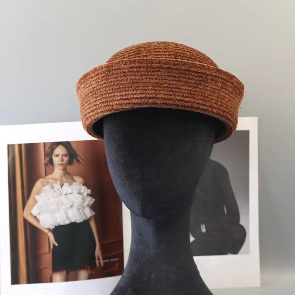 Fedoras Baskenmütze Elegante Matrosenmütze Mode Medizinbox-Hut Fluglinienuniform