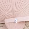 Wooden Carved Folding Fan with Printed Design