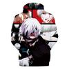 Tokyo Ghoul Hoodie Herren Damen 3D-Druck Pullover Cosplay Kostüm In Premium Baumwollmischung