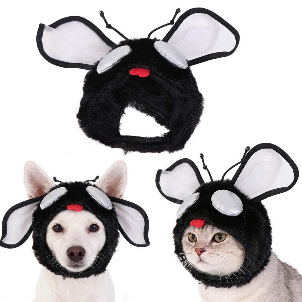 Noise Protection Pet Fly Hat Warm Cats Cosplay Costume Fashion Pet Headgear  Party