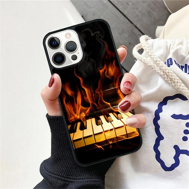 Piano Keys Music Coque Shell For iPhone 17 Air 15 16 14 13 12 Pro Max 11 Pro Max Plus Phone Case Cover