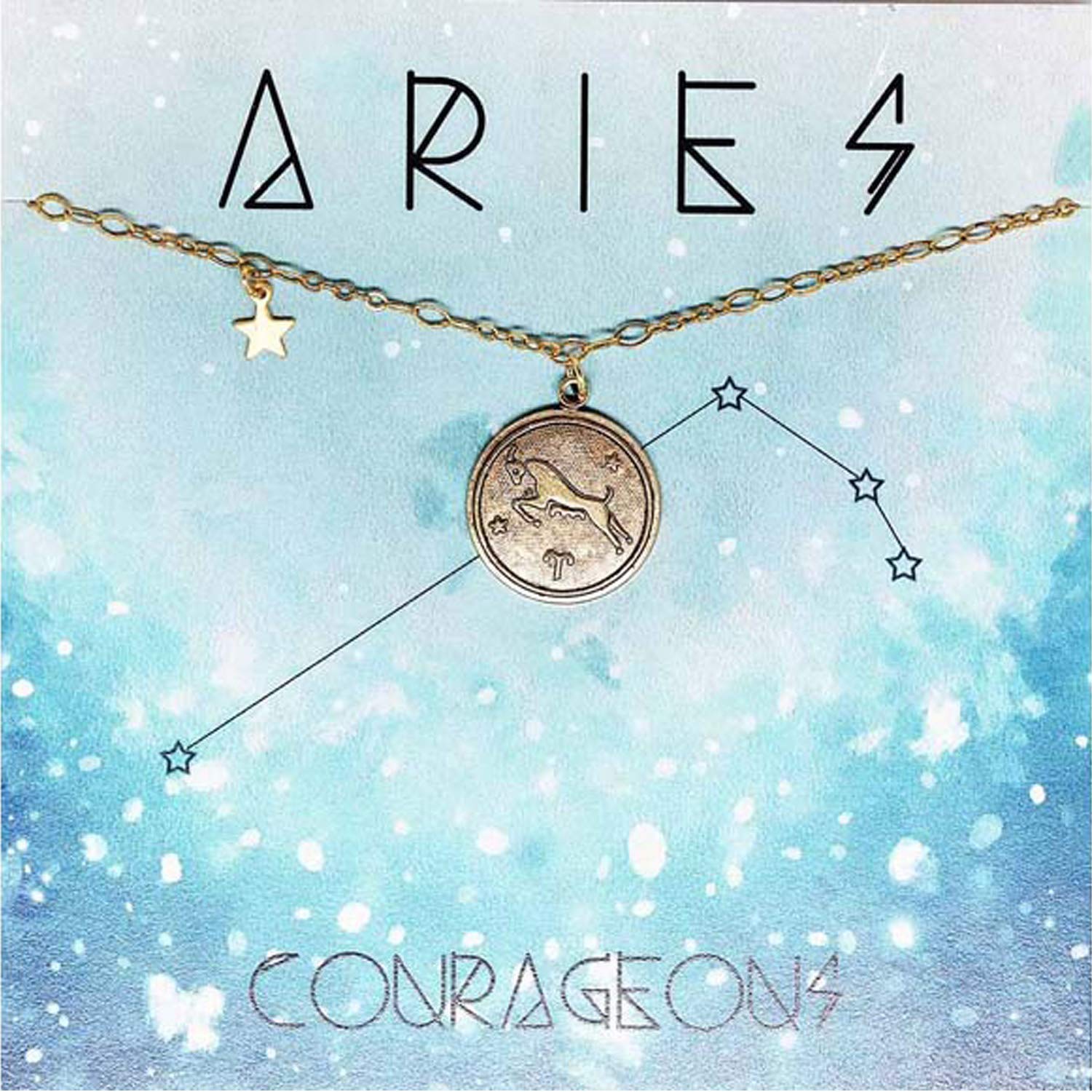Amano Studio Medallion - Aries Constellation Necklace Jewelry Aries Gift