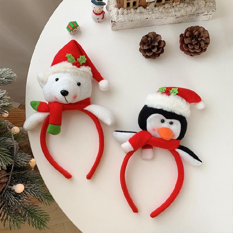 Xmas Snowman Hair Hoop Gingerbread Man Headband Lovely Christmas Hair Ornaments