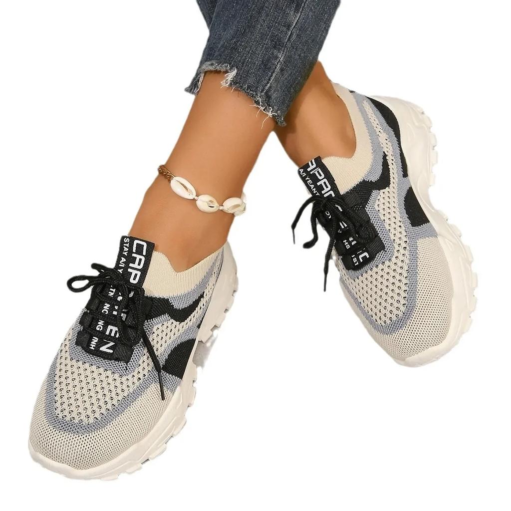 Fashion Fashion New Little White Shoes Mesh Breathable Sports Shoes Retro Colored Mesh Lacing Casual Shoes Increase Height 2024