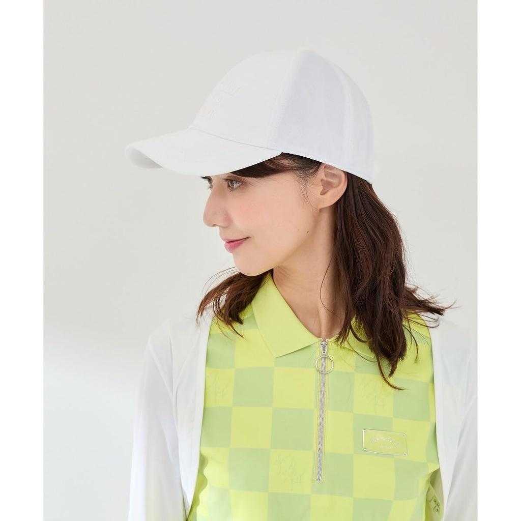Jun Rope Cap Message Print Cap for Women ERU35050 White Main & (10)