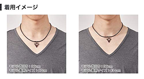 Phiten RAKUWA Neck EXTREME Necklace, Black, 43cm (Made with Phiten's Advanced Metax Technology)
