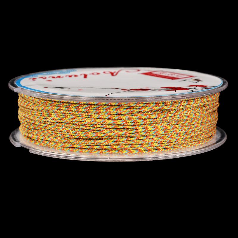 0.9mm Gold Color Hand-Woven Bracelet Rope for DIY Tassels