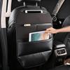 Backseat Car Organizer PU Leather Automotive Storage with Multiple Pockets Car Backseat Organizer Tablet Holder for Kids Travel