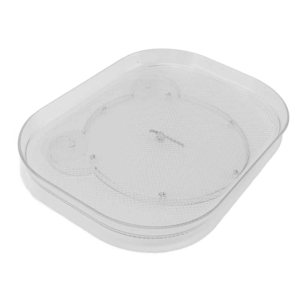 Turntable Organizer for Refrigerator Non Slip Bottom 360 Degree Rotating Storage Tray for Snacks Spices Drinks Bear