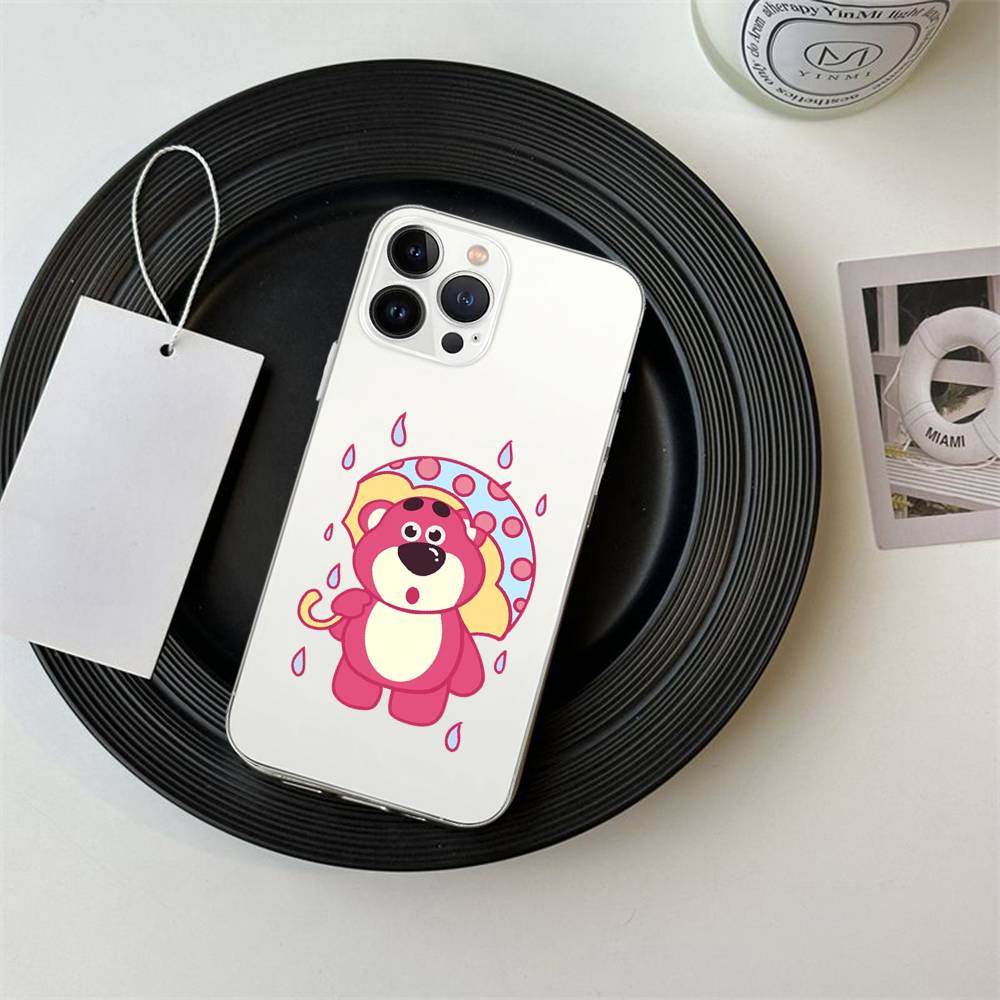 Cute L-Lotso Phone Case For IPhone 17/16/15/11/13/14 Pro Max Plus/X/Xr/Xs Max/12mini Air Transparent Clear