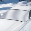 Cubierta de Sombra para Coche Protección en Todas las Situaciones Bloquea Nieve Escarcha Rayos UV Polvo Hojas Cubierta Protectora Antirrobo para Parabrisas Fácil Instalación Escudo para Coche