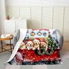 Black Santa Claus Fleece Throw Blanket Queen Kids Christmas Flannel Blanket Plush Fuzzy Xmas African American for Bed Couch