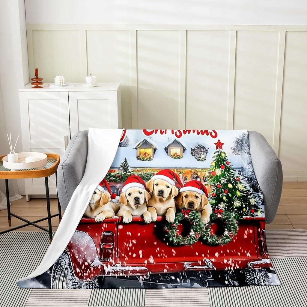 Black Santa Claus Fleece Throw Blanket Queen Kids Christmas Flannel Blanket Plush Fuzzy Xmas African American for Bed Couch