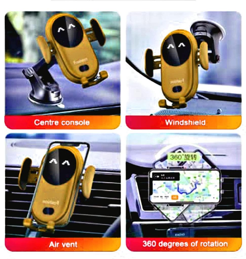 Smart Car Wireless Charger Phone Holder Auto Sensing Cell Phone Car Chargers Holder Qi 10W Fast