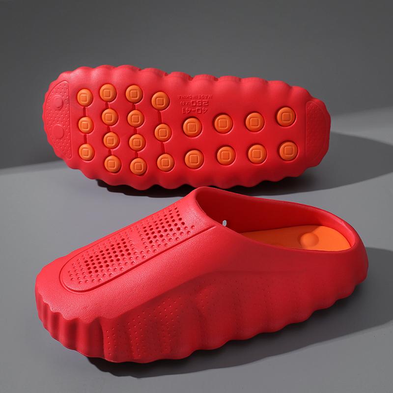 Nuevas Pantuflas para Mujer de Exterior Suaves con Suela Gruesa Chanclas Sandalias Transpirables para Hombre Antideslizantes Pantuflas de Baño Sandalias de Playa de Verano