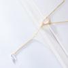 FULSUN S925 Sterling Silver With Zircon Water Drop Moonstone Lariat Chain Pendant Necklace Custom Jewelry Manufacturer