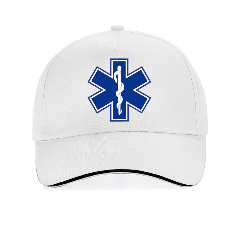 Star Of Life Print Hat Cap Emt Paramedic Emergency Medicine Baseball Cap Support For Those Emergency Medical Profession Hats