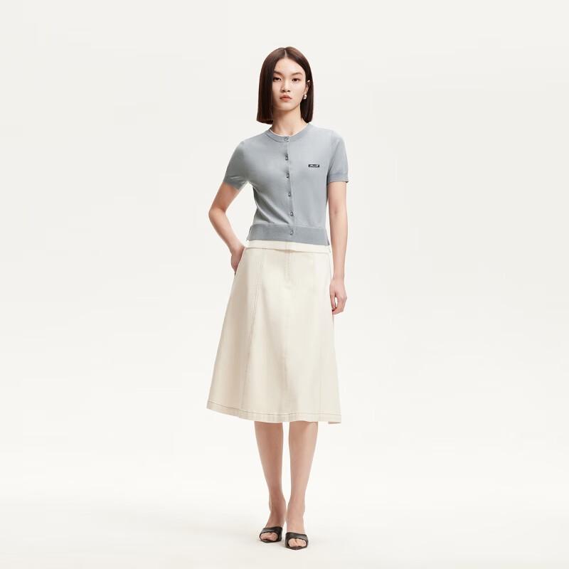 VEROMODA Lyocell Blend Colorblock Knit Top