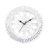 European Styles 12inch Round Wall Clock Elegant Battery Operated Clock for Living Room or Office