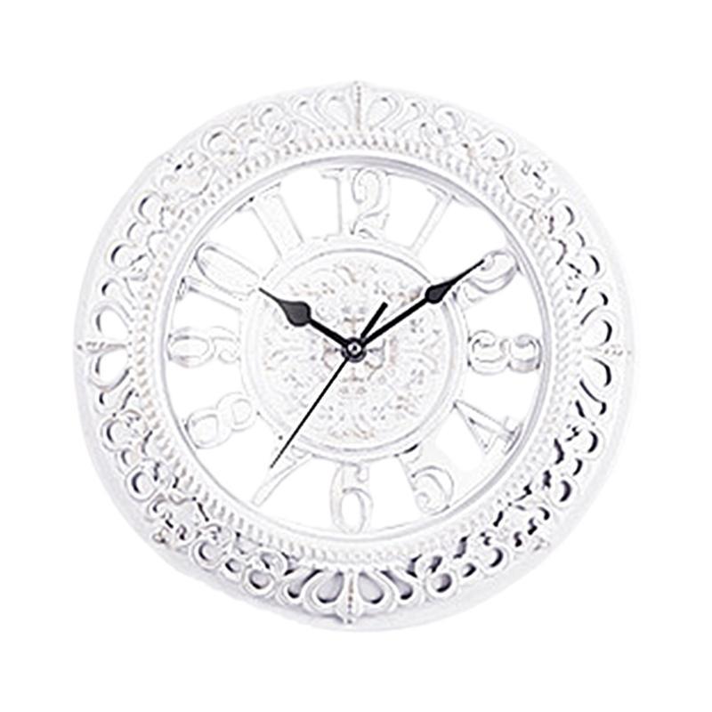  Quiet Operations Round Clock 12inch Decorative Wall Clock Adds Sophistication