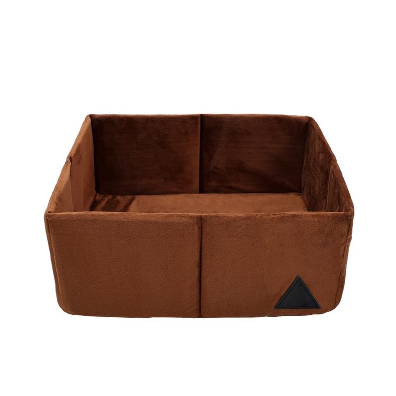 Polyester Pet House Warm Thick Velvets Thermal Cats Bed For Indoor Kitten Quick Assembly Compacts Storage Design