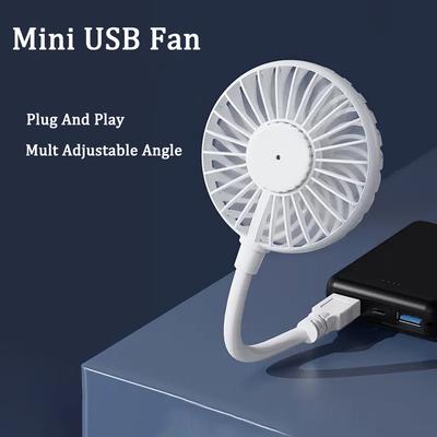 Mini USB Fan Mute Cooling Fan Plug And Play Office Desktop Small Fan Cooler Summer Portable Fan For Power Bank Laptop PC