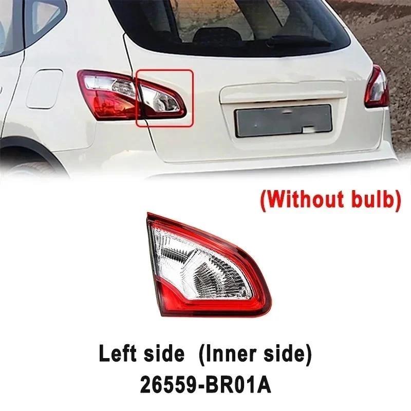 Внешний задний фонарь указателя поворота для Nissan Qashqai J10 2008-2015 Противотуманная фара Стоп-сигналы 26555-BR00A 26550-BR00A Inner Left