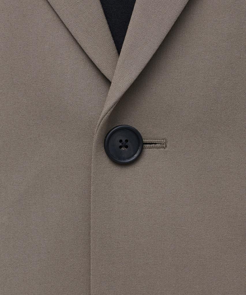 Musinsa Standard Daddy Shoulder Oversized Blazer [Dusty Beige]