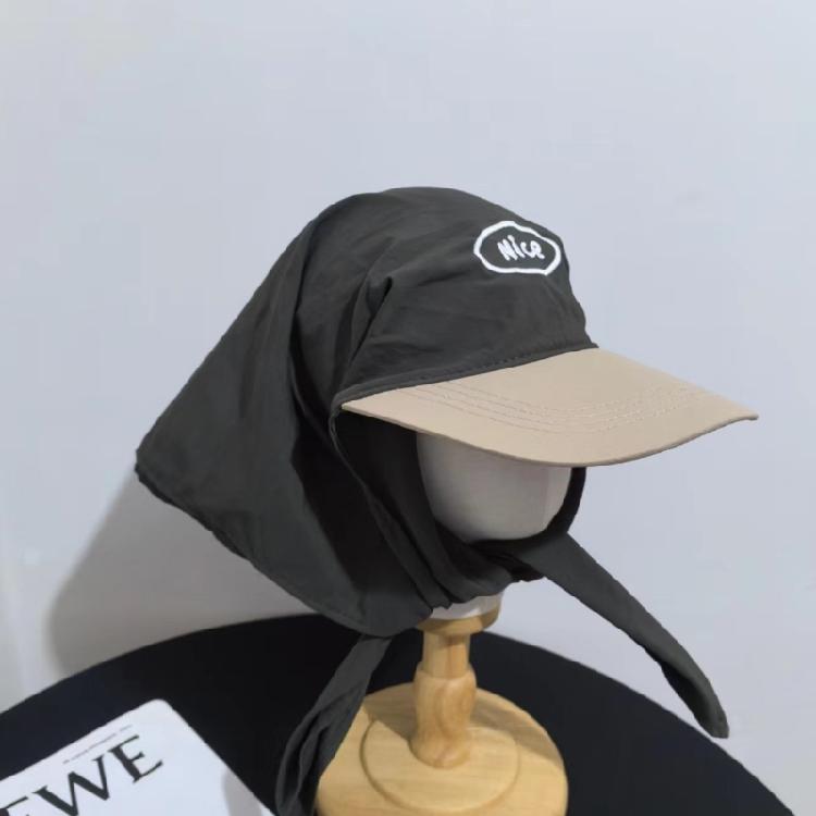 Fashion Headscarf Hat Foldable Sun Protective Letter Hat Unisex Travel Sun Hat