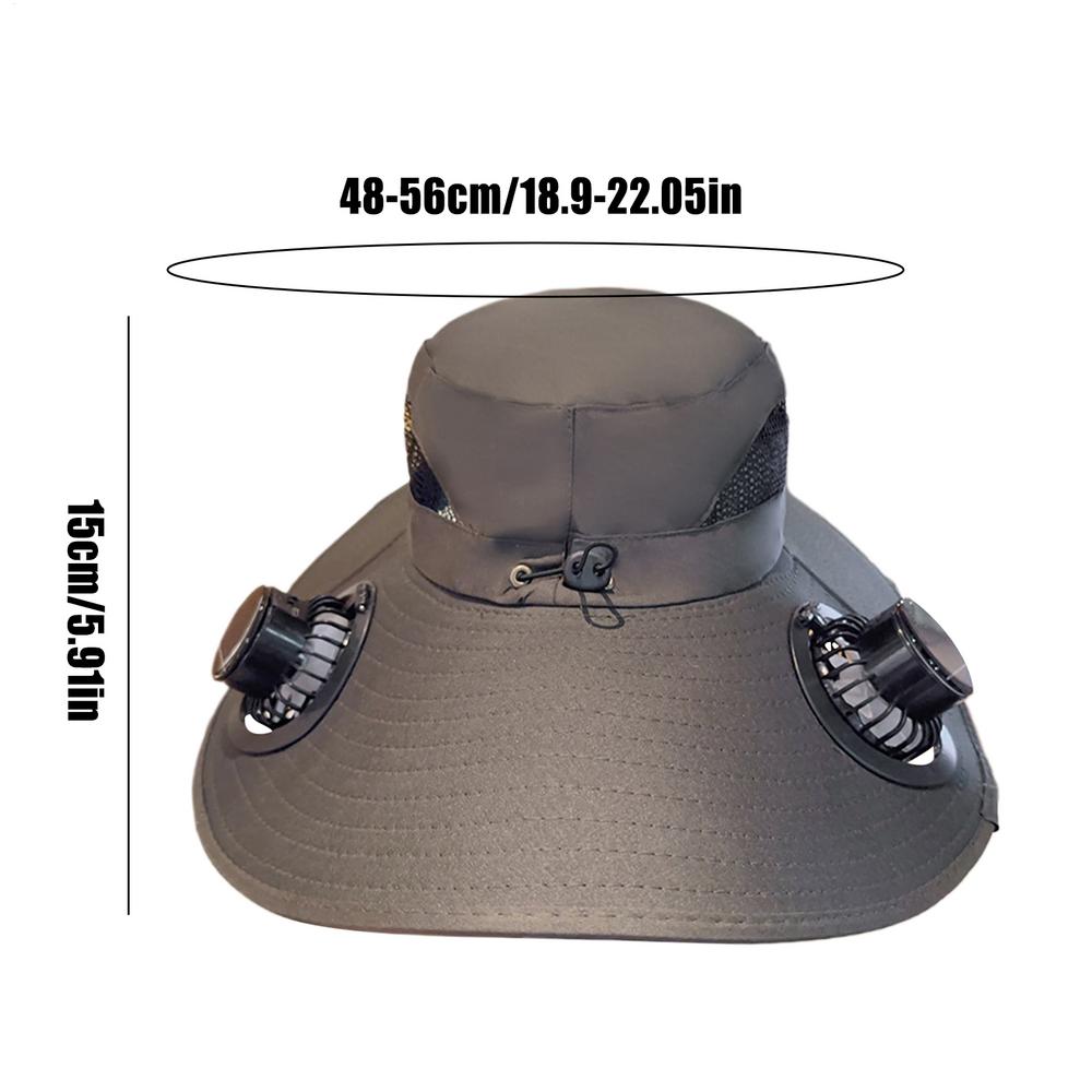 Solar Fan Hat Beach Hat Breathable Wide Brim Headwear with UV Protection Sports Gear for Women Outdoor Beach Hiking Camping