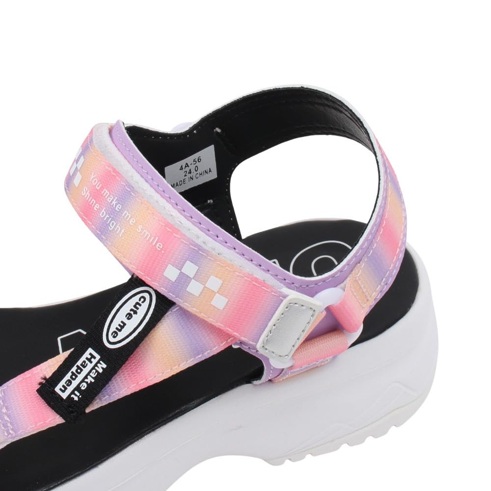 Moonstar NM J106 2E Girls' Sandals, Purple, 22.0 cm,