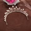 Neue Kinderkrone Legierung Perlenkrone Braut Hochzeitskleid Hochsteckfrisur Stirnband Abendessen Leistung
